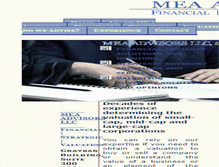 Tablet Screenshot of meaadvisorsllc.com